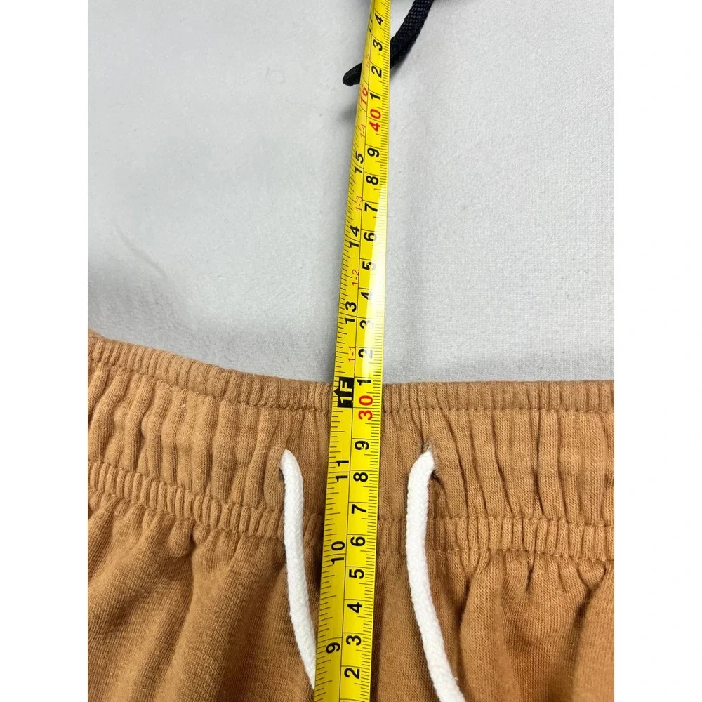 Wild Fable Brown Fleece Dolphin Shorts Womens Medium Raw Hem Drawstring Casual